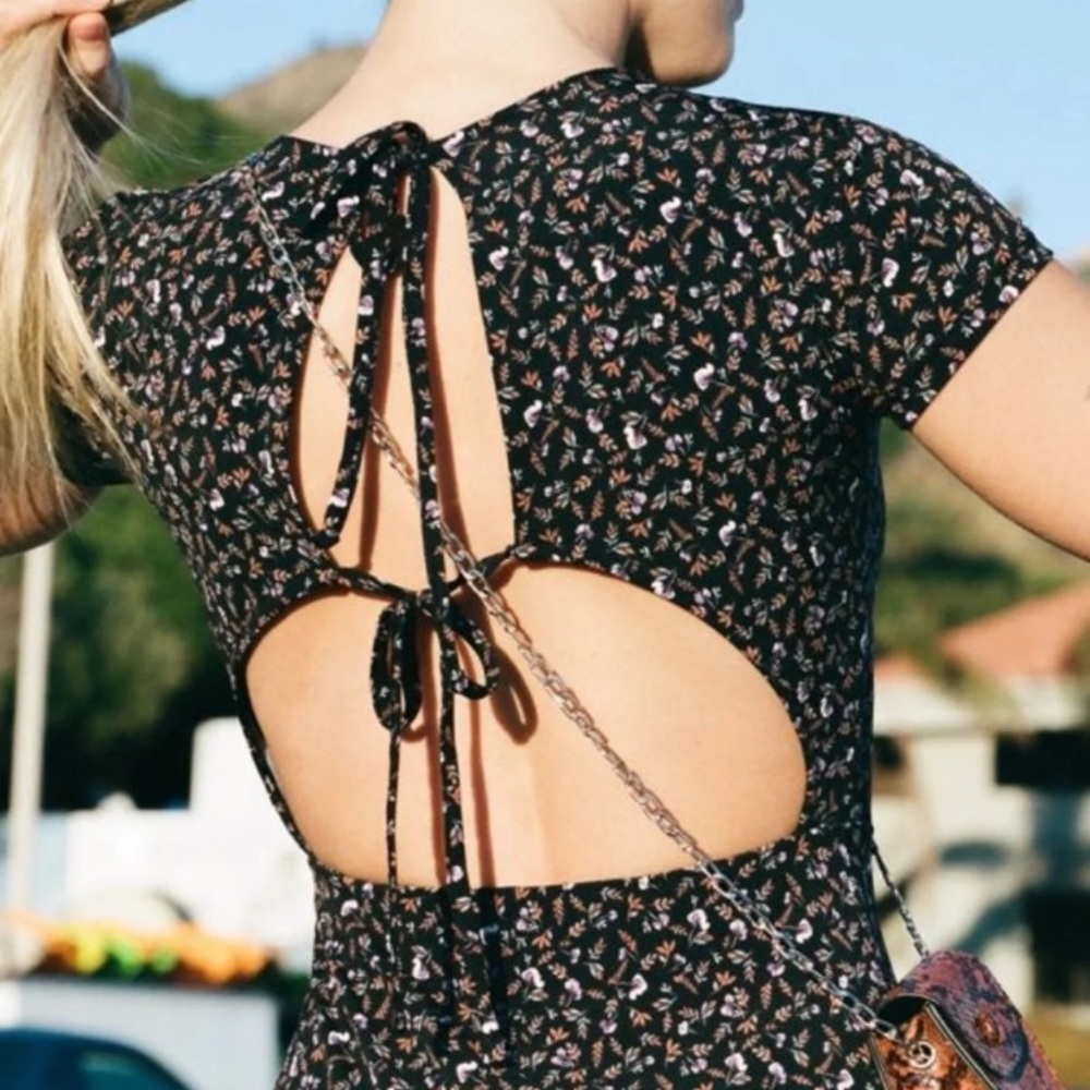 UO Urban Outfitters Lindsay Tie Back jumper